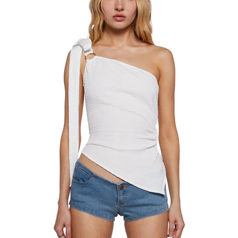 nwt: dolls kill one shoulder tank